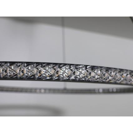 Fényerőszabályozható LED csillár kábeles felfüggesztéssel LED/150W/230V 3000-6500K + távirányító