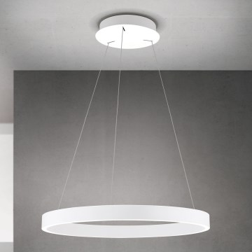 Fényerőszabályozható LED függeszték kábelen KOLK LED/60W/230V 2700/3000/4000K átm. 60 cm fehér