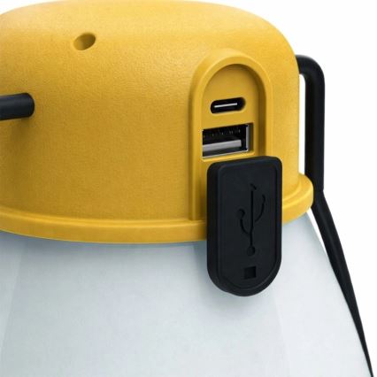 LED dimmelhető hordozható újratölthető lámpa powerbank funkcióval LUMINA MINIO LED/5V 1800 mAh IP44 sárga