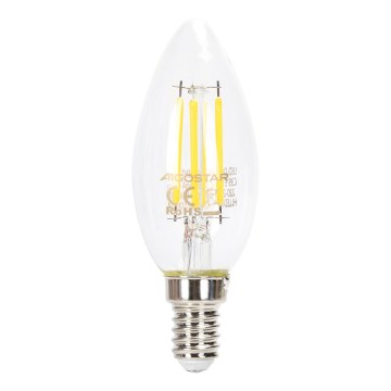 Fényerőszabályozható LED izzó FILAMENT C35 E14/4W/230V 6500K - Aigostar