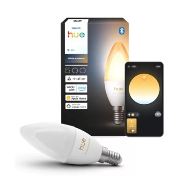 Fényerőszabályozható LED-izzó Philips Hue White Ambiance B39 E14/3,7W/230V 1000-20000K