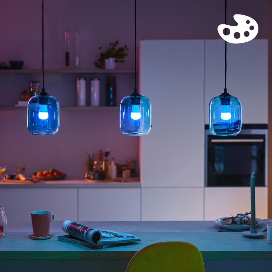 LED RGB dimmelhető izzó Philips SMART P45 E14/4,9W/230V 2200-6500K CRI 90