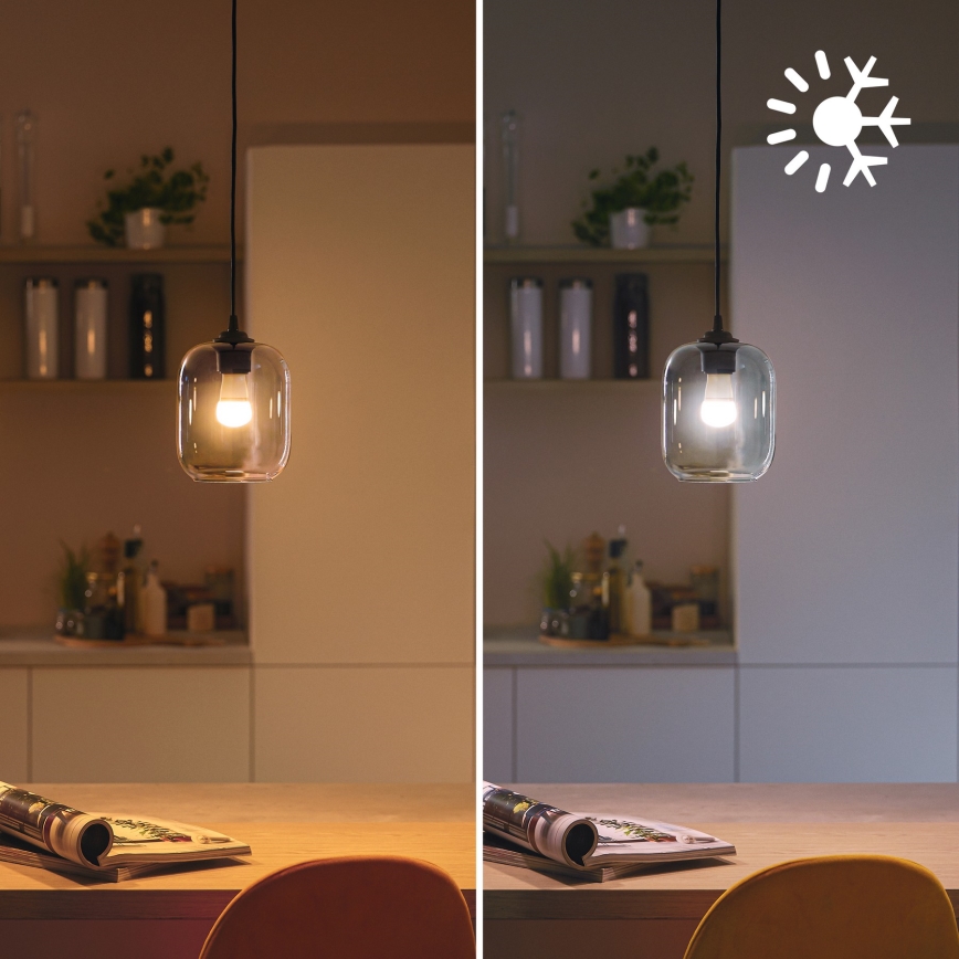 LED RGB dimmelhető izzó Philips SMART P45 E14/4,9W/230V 2200-6500K CRI 90