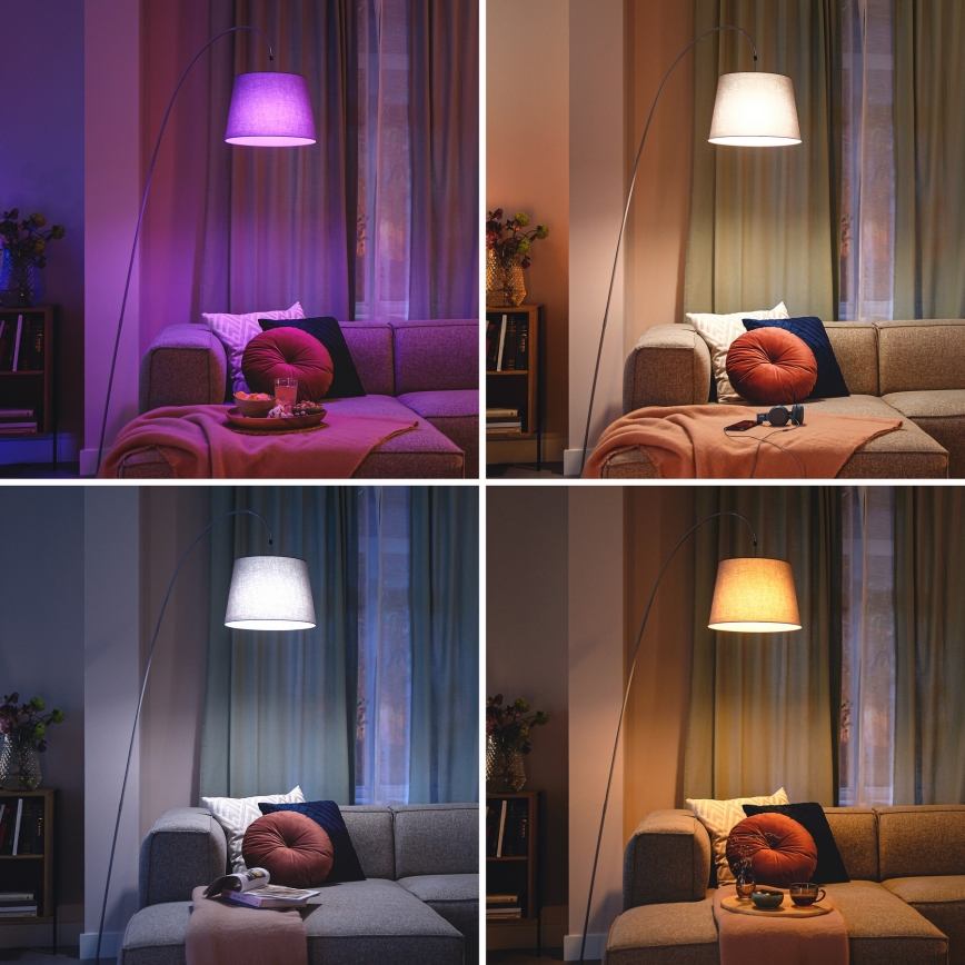 LED RGB dimmelhető izzó Philips SMART P45 E14/4,9W/230V 2200-6500K CRI 90