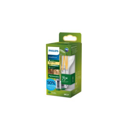 Fényerőszabályozható LED izzó ULTRAEFFICIENT VINTAGE Philips A60 E27/5,2W/230V 2700K