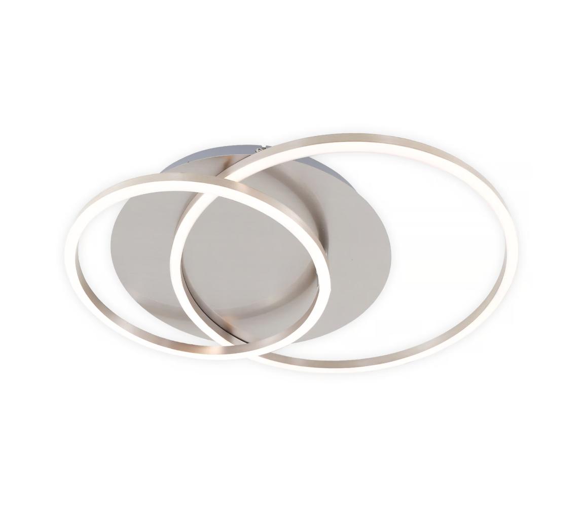 Fényerőszabályozható LED mennyezeti lámpa, 28 W, 230 V, 3000 K, matt króm 9A21983