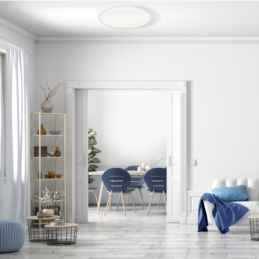 LED fényerőszabályozható mennyezeti lámpatest CRUZ LED/40W/230V 2000lm + távirányító