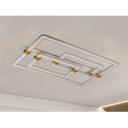 Fényerőszabályozható LED mennyezeti lámpa LED/280W/230V 3000-6500K + távirányító