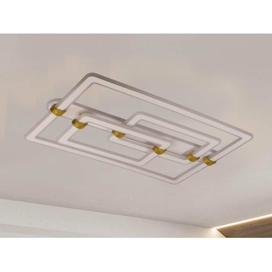 Fényerőszabályozható LED mennyezeti lámpa LED/280W/230V 3000-6500K + távirányító