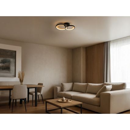 Fényerőszabályozható LED mennyezeti lámpa LED/35W/230V 3000-6500K + távirányító