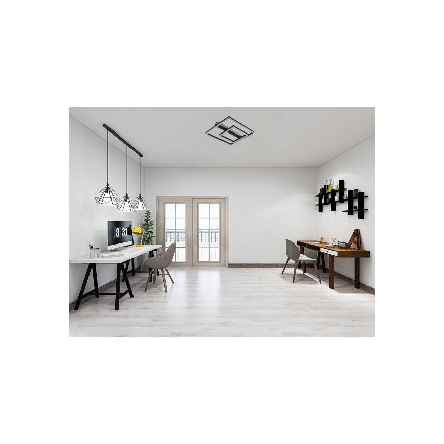 Fényerőszabályozható LED mennyezeti lámpatest LED/95W/230V 3000-6500K + távirányító
