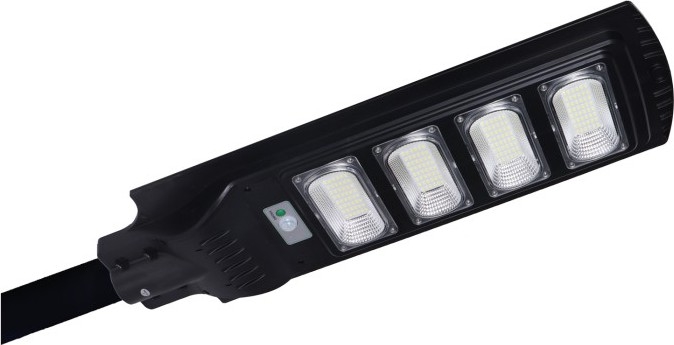 Fényerőszabályozható LED napelemes utcai lámpa érzékelővel URBI LED/11W/3,2V 6500K 15000 mAh IP54 + távirányító