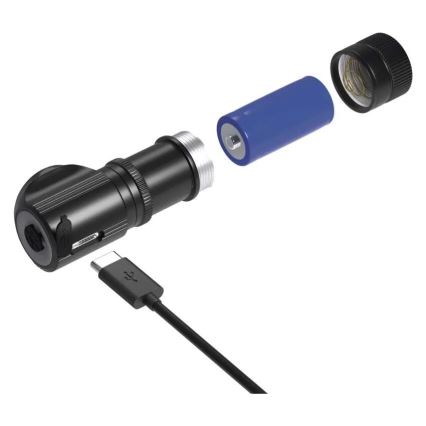 Fényerőszabályozható, újratölthető LED fejlámpa/800 mAh 3,7V