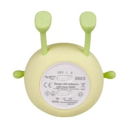 Fényerőszabályozható, újratölthető LED gyerek éjszakai lámpa LED/1W/5V 3000K 800 mAh mangó