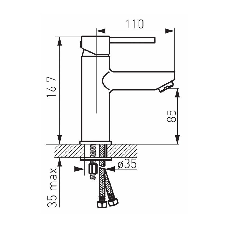 FERRO - Mosdócsaptelep + leeresztő FIESTA fényes króm