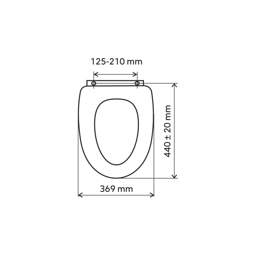 FERRO - SoftClose duroplast WC-ülőke/fekete
