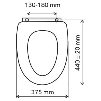 FERRO - SoftClose MDF WC-ülőke, fehér