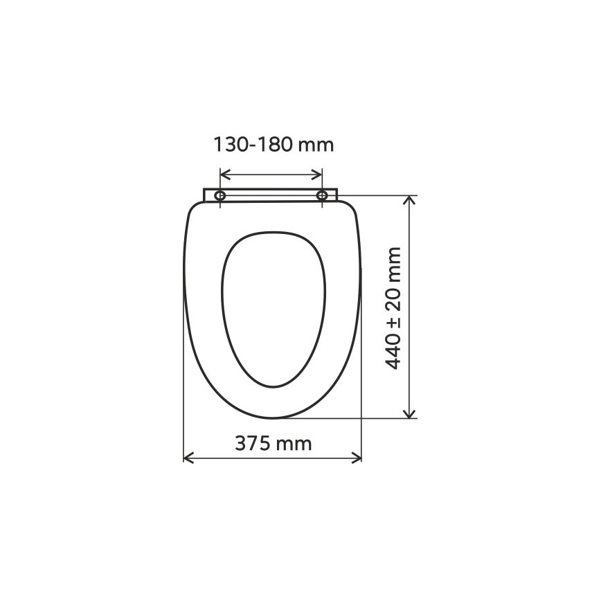 FERRO - SoftClose MDF WC-ülőke, fehér