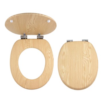 FERRO - SoftClose WC-ülőke MDF/dekor kőris