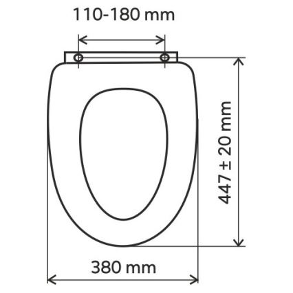 FERRO - SoftClose WC-ülőke MDF/dekor kőris