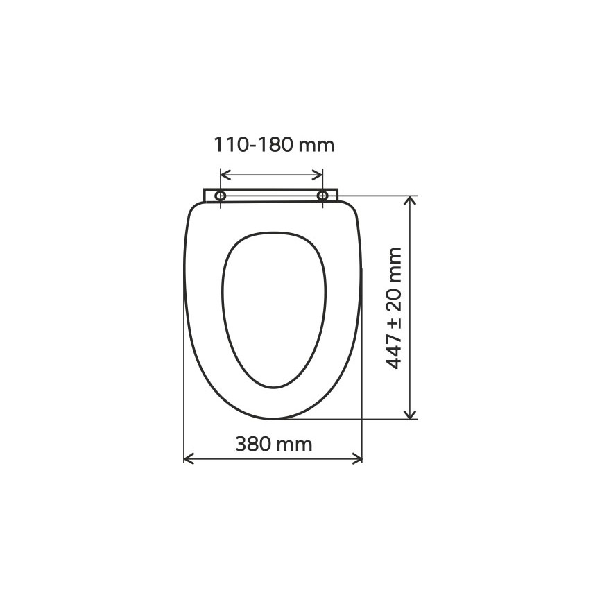 FERRO - SoftClose WC-ülőke MDF/dekor kőris