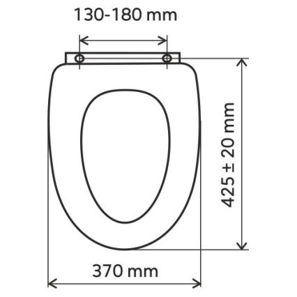 FERRO - WC-ülőke duroplast/fehér