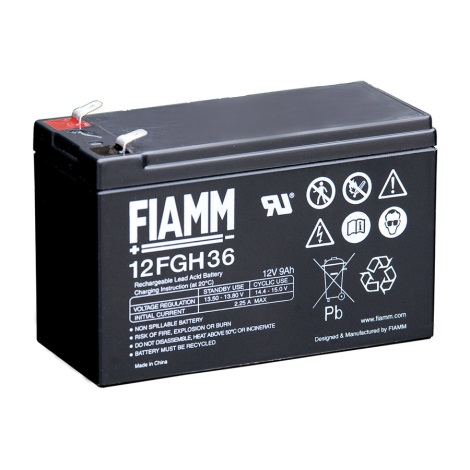 Fiamm 12FGH36 - Ólomakkumulátor 12V/9Ah/faston 6,3mm