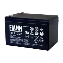 Fiamm FG21202 - Ólomakumlátor 12V/12Ah/faston 6,3mm