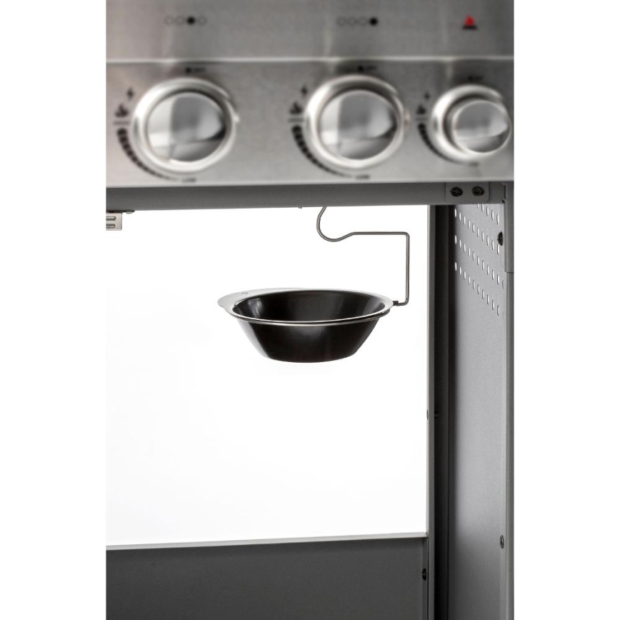 Fieldmann - 5 égős gázgrill, matt króm