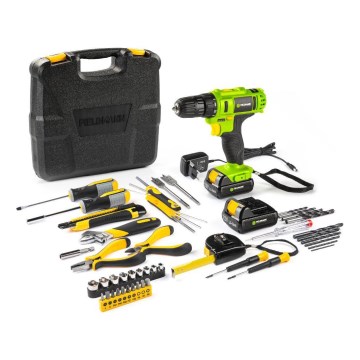 Fieldmann - Akkumulátoros fúró tartozékokkal 12V 1300 mAh