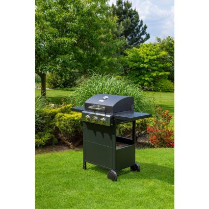 Fieldmann - Gázgrill 3 égővel, fekete