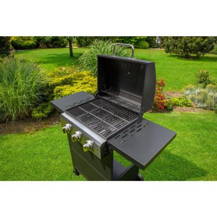 Fieldmann - Gázgrill 3 égővel, fekete