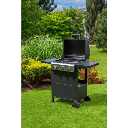 Fieldmann - Gázgrill 3 égővel, fekete
