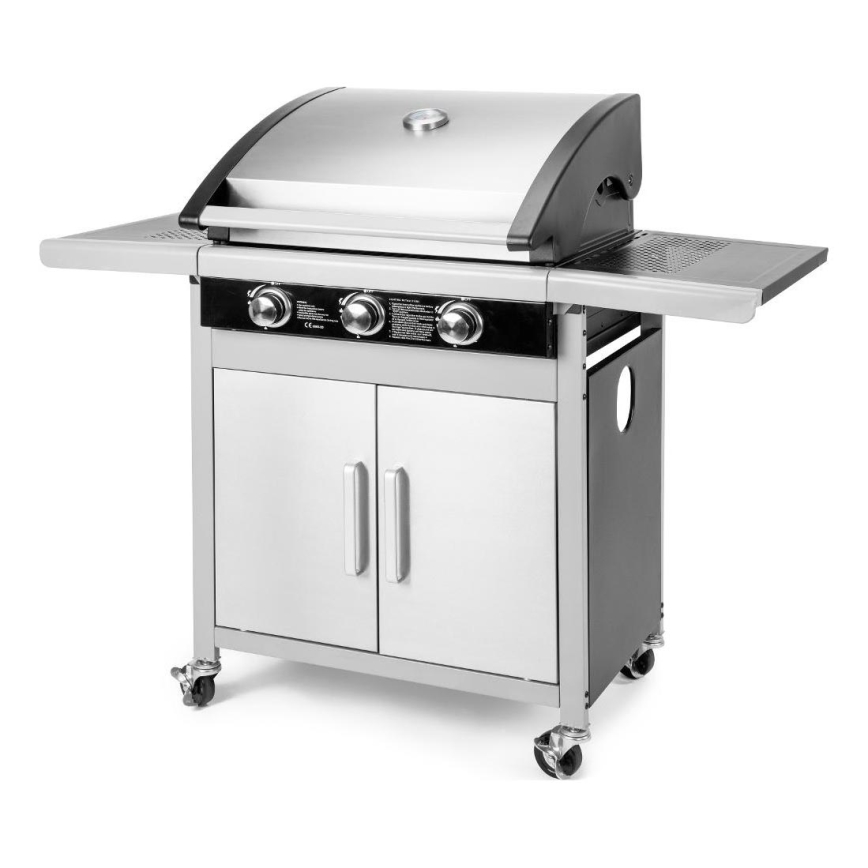 Fieldmann - Gáztűzhely 3 égővel, matt króm