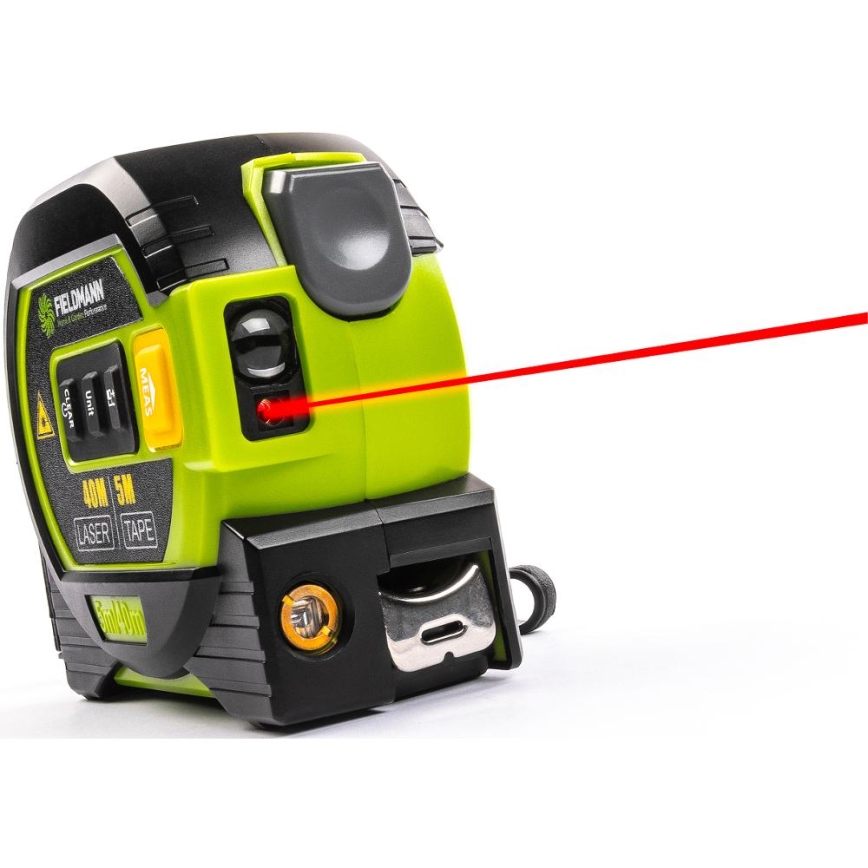 Fieldmann - Lézeres távolságmérő LED kijelzővel és rulettmérővel 2xAA