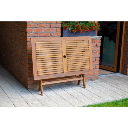 Fieldmann - Összecsukható kerti asztal 120x70 cm akác