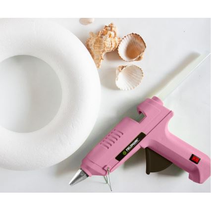 Fieldmann - Ragasztópisztoly 100W/230V rózsaszín