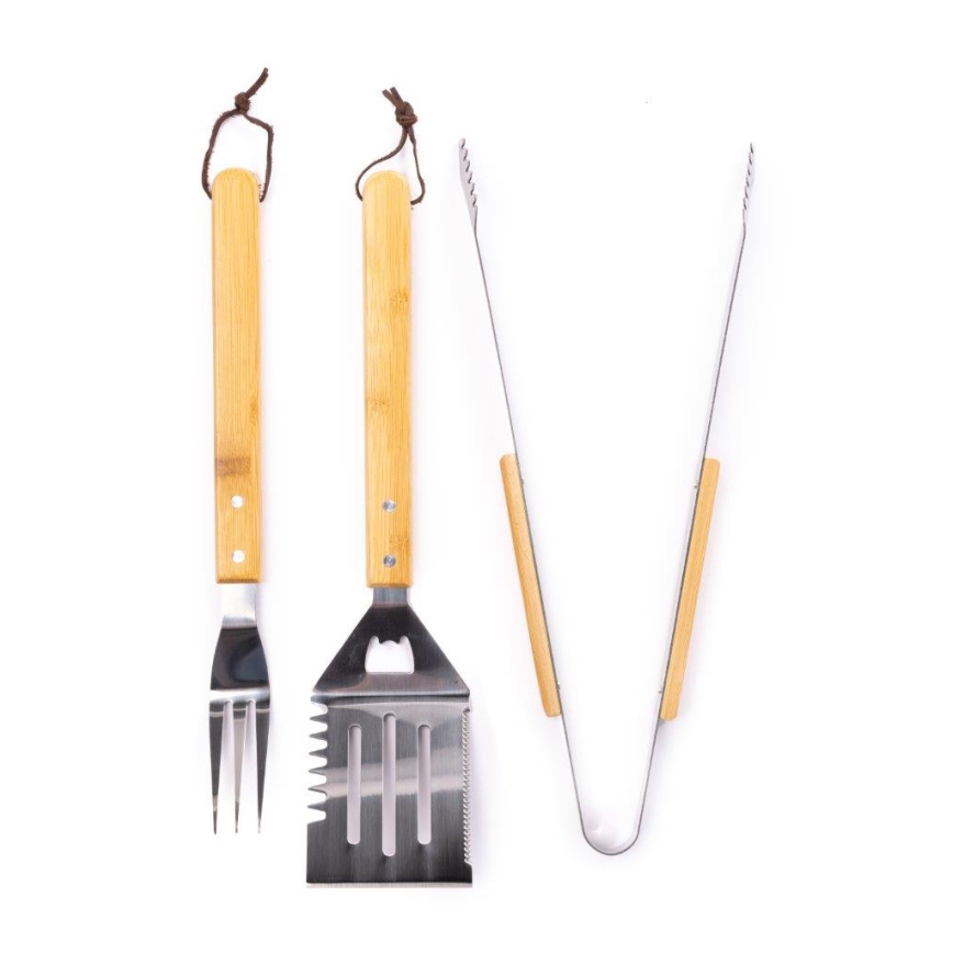 Fieldmann - Rozsdamentes acél grilleszközök tokkal 3 db