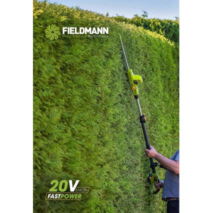 Fieldmann - Vezeték nélküli teleszkópos sövényolló 20V
