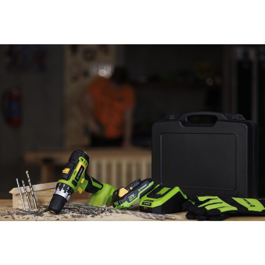 Fieldmann - Vezeték nélküli ütvefúró 20V