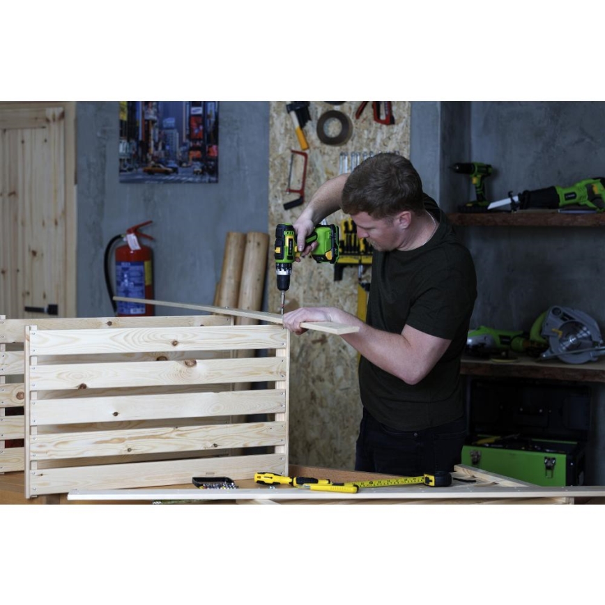 Fieldmann - Vezeték nélküli ütvefúró 20V