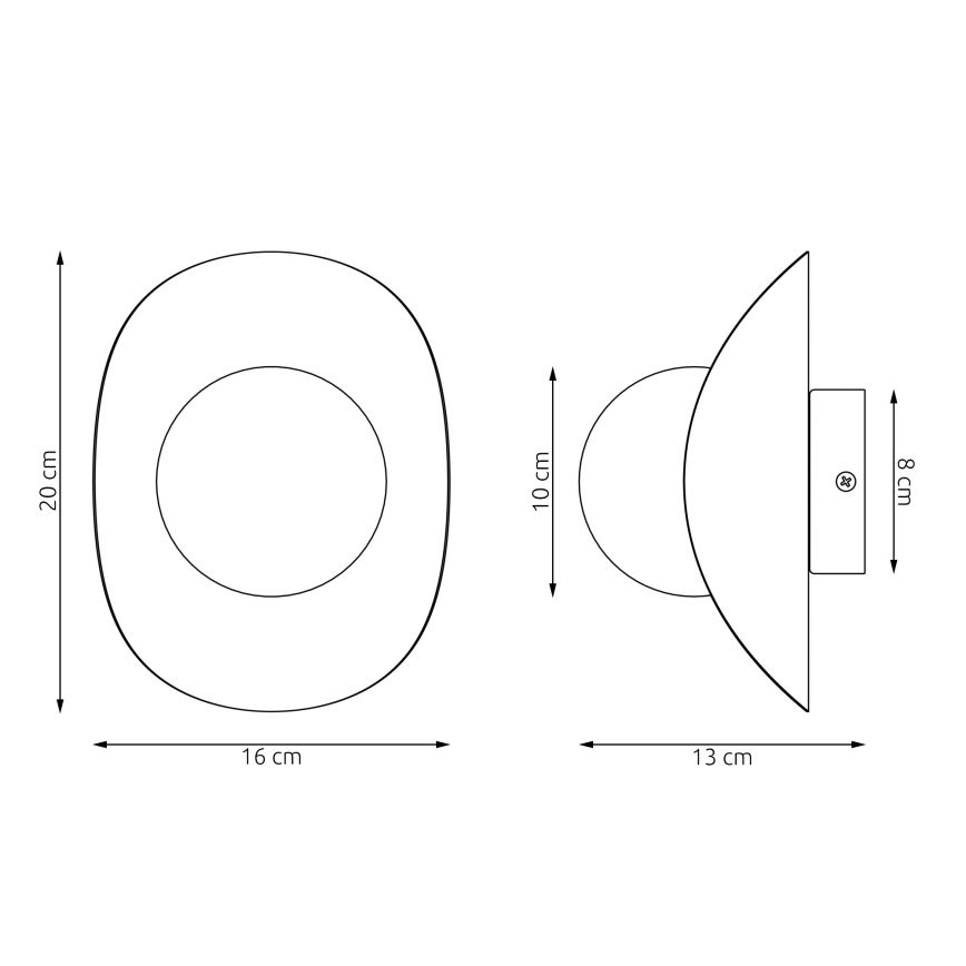 FIERO fali lámpa 1xG9/8W/230V fekete