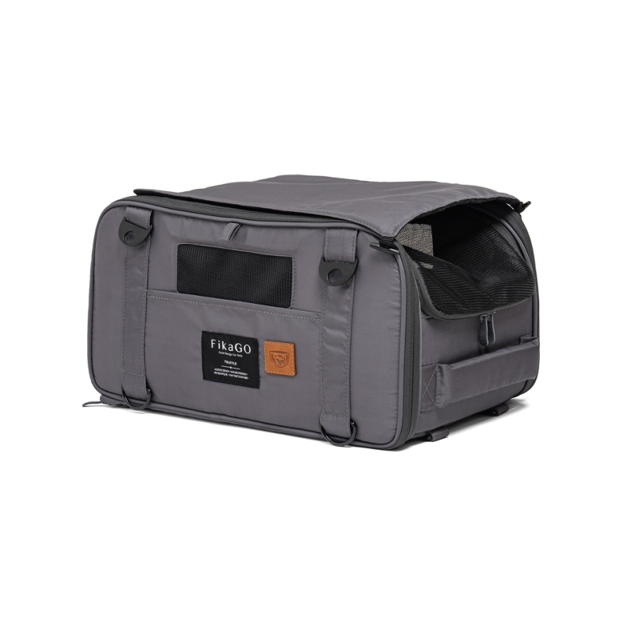 Fikago - Utazási hordtáska kutyáknak és macskáknak TRUFFLE Grey