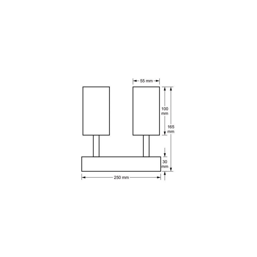 FILO spotlámpa 4xGU10/30W/230V fekete/arany