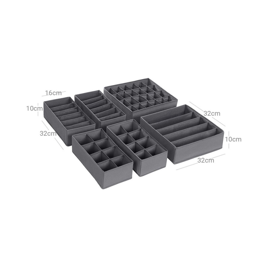 Fiókba illő ruhaszervező GRANT szürke