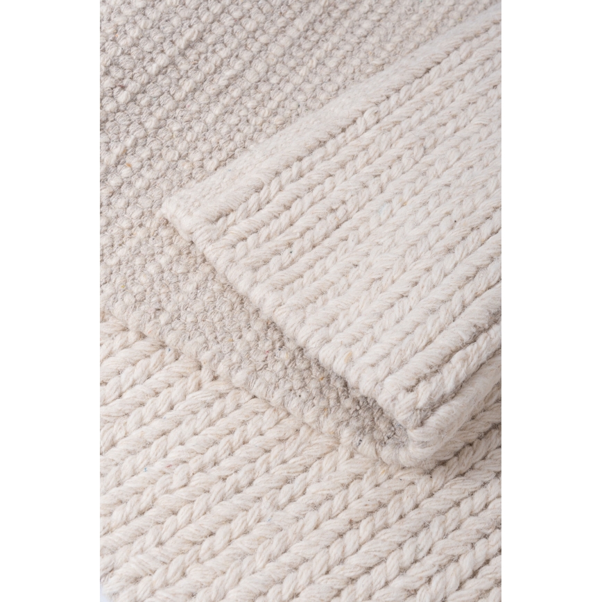 FIR WOOL gyapjúszőnyeg 160x230 cm 2600 g/m2 krémszínű/natúr