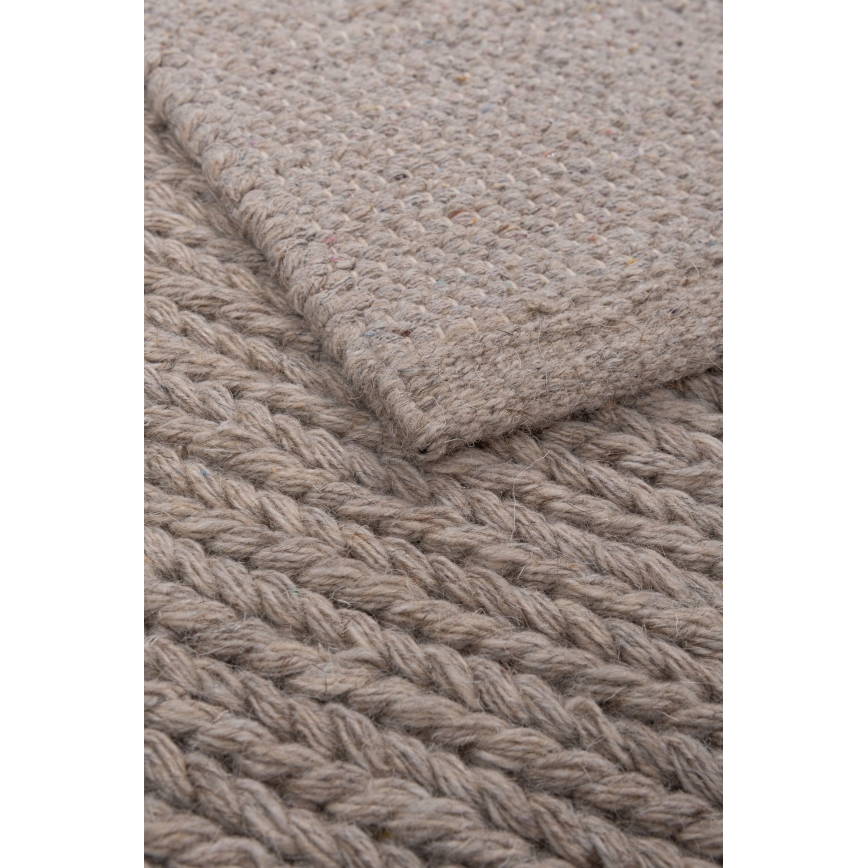 FIR WOOL természetes gyapjúszőnyeg 70x140 cm 2600 g/m2 bézs