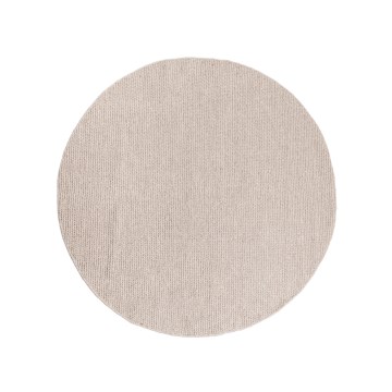 FIR WOOL természetes kerek szőnyeg 160 cm 2600 g/m2 bézs