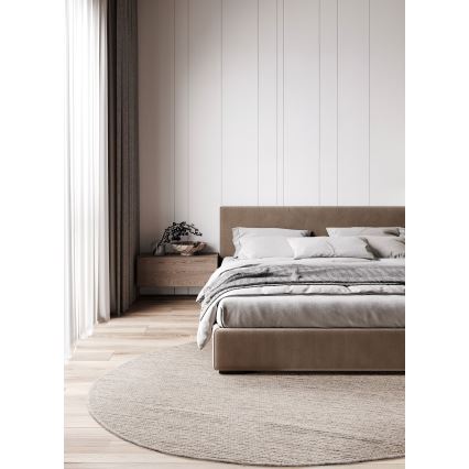 FIR WOOL természetes kerek szőnyeg 160 cm 2600 g/m2 bézs