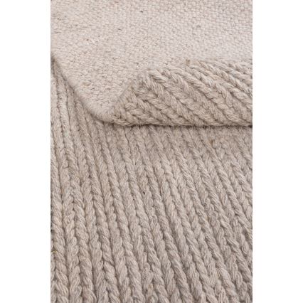 FIR WOOL természetes kerek szőnyeg 160 cm 2600 g/m2 bézs